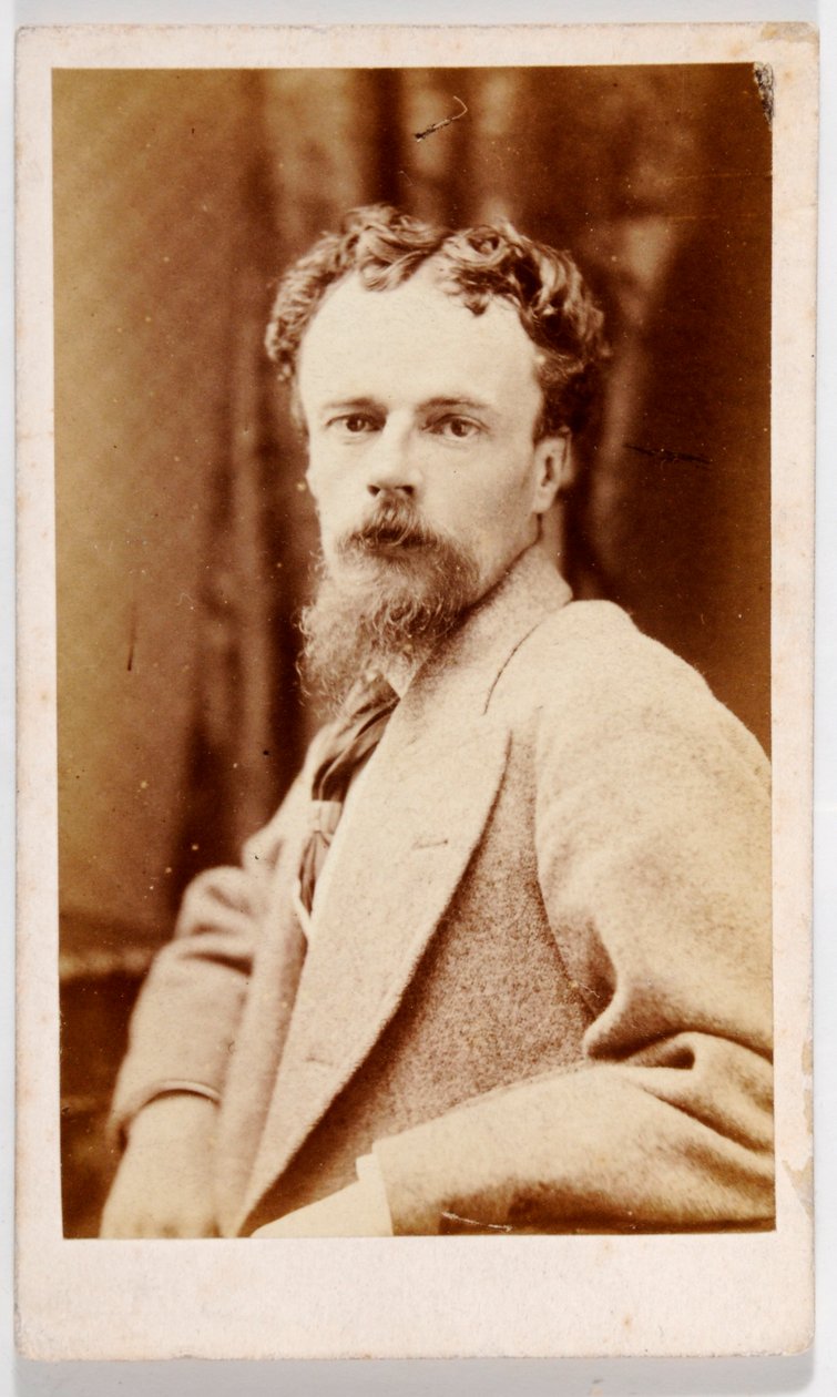 John Atkinson Grimshawin käyntikortti (valkoinen kuva) tekijältä British Photographer