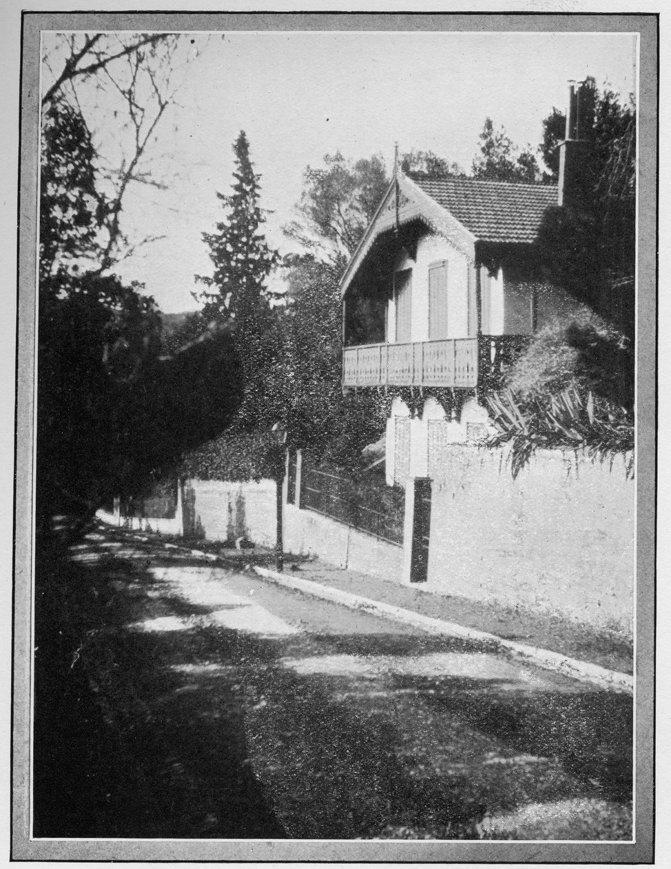 Chalet La Solitude, Hyères, Ranska, Robert Louis Stevensonin koti 1882-84 tekijältä British Photographer