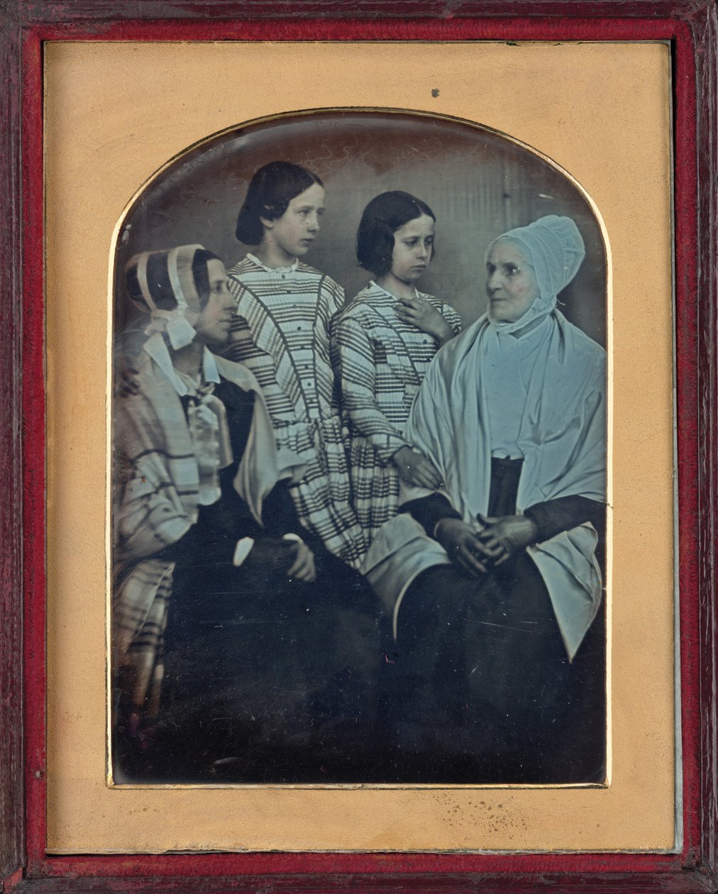 Isabel, Charlotte, Rebecca ja Charlotte Anne Ashworth,c. 1846-1847 (kuva) tekijältä British Photographer