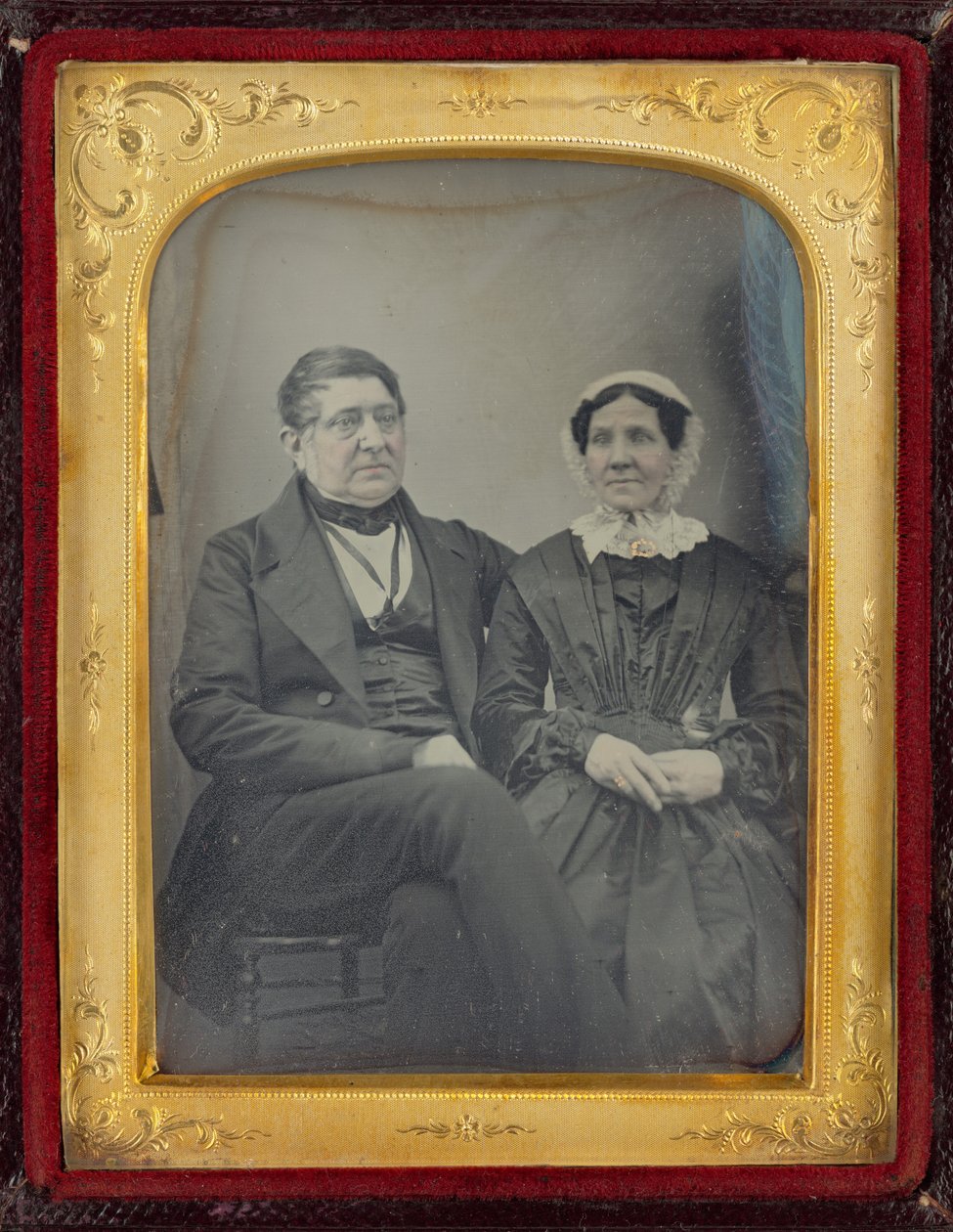 Miehen ja naisen muotokuva,c. 1850 (kuva) tekijältä British Photographer