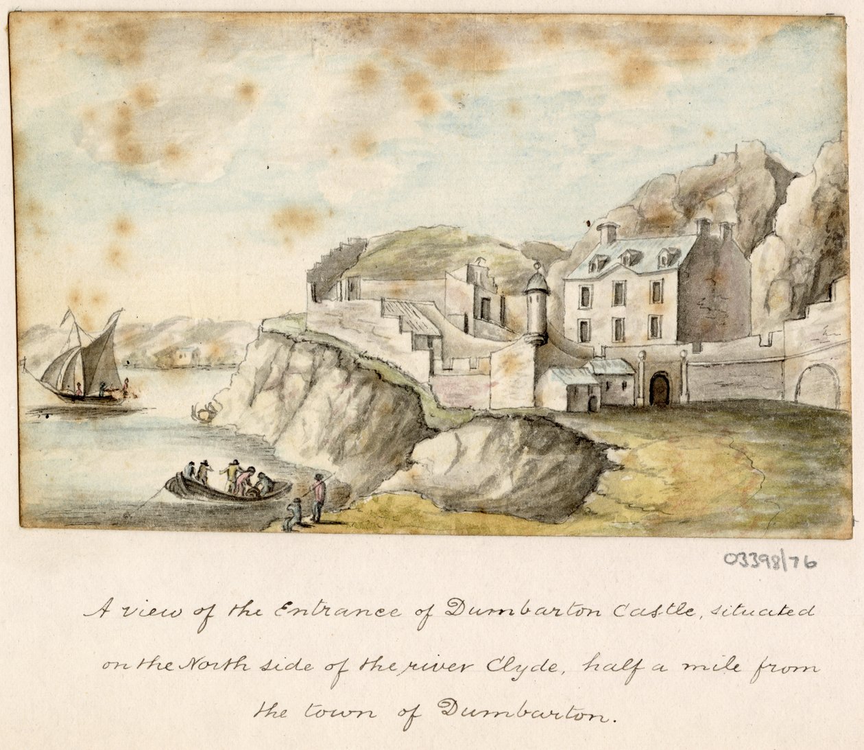 Sarja luonnoksia, näkymiä Isossa-Britanniassa, mantereella ja Amerikassa 1772-1778 (akvarelli) tekijältä British School