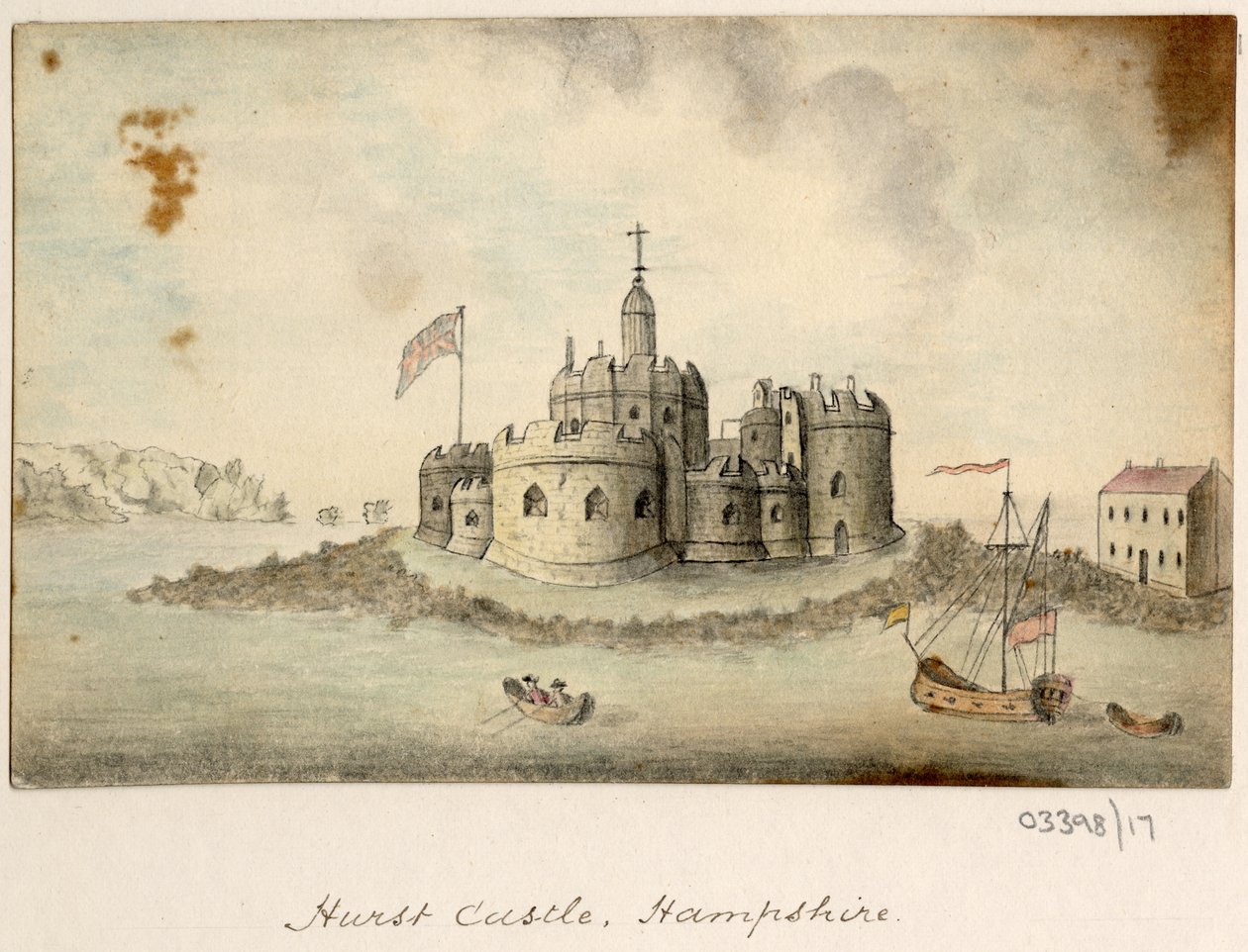 Sarja luonnoksia, näkymiä Isossa-Britanniassa, mantereella ja Amerikassa 1772-1778 (akvarelli) tekijältä British School
