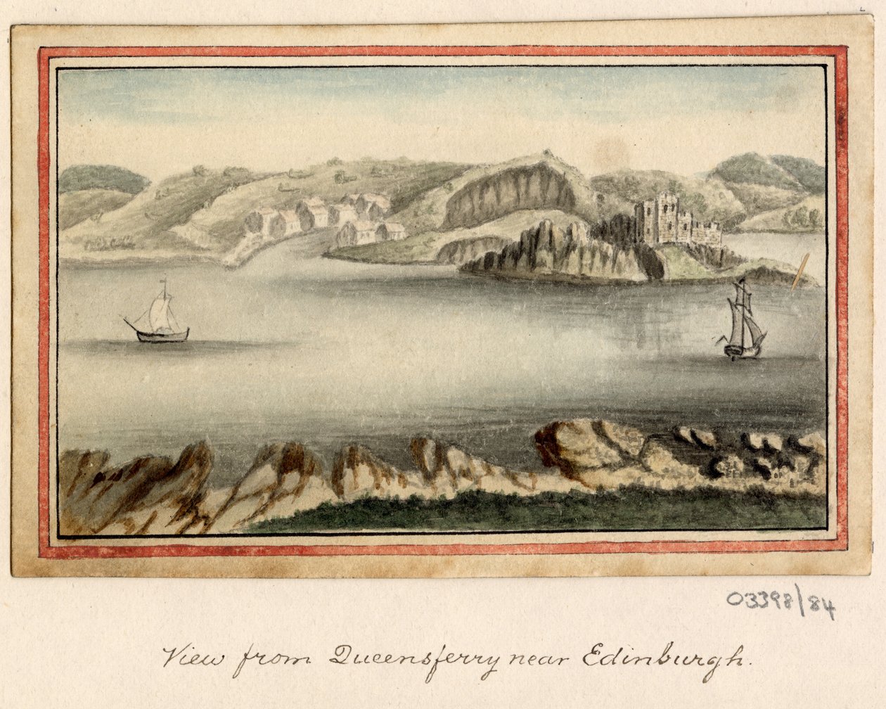 Sarja luonnoksia, näkymiä Isossa-Britanniassa, mantereella ja Amerikassa 1772-1778 (akvarelli) tekijältä British School