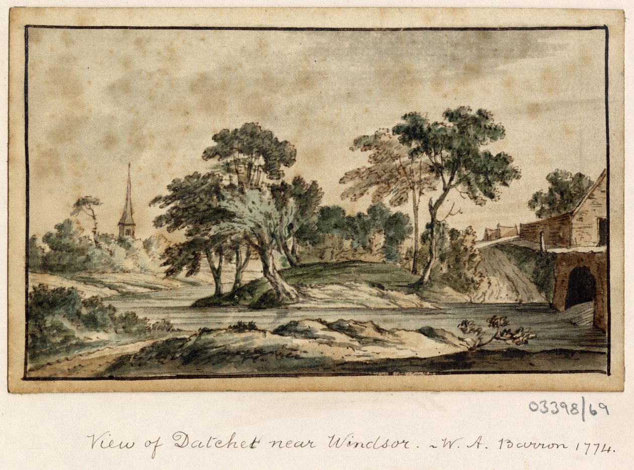 Sarja luonnoksia, näkymiä Isossa-Britanniassa, mantereella ja Amerikassa 1772-1778 (akvarelli) tekijältä British School