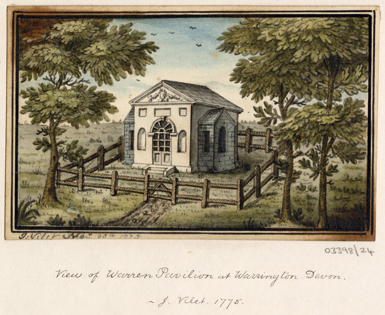Sarja luonnoksia, näkymiä Isossa-Britanniassa, mantereella ja Amerikassa 1772-1778 (akvarelli) tekijältä British School
