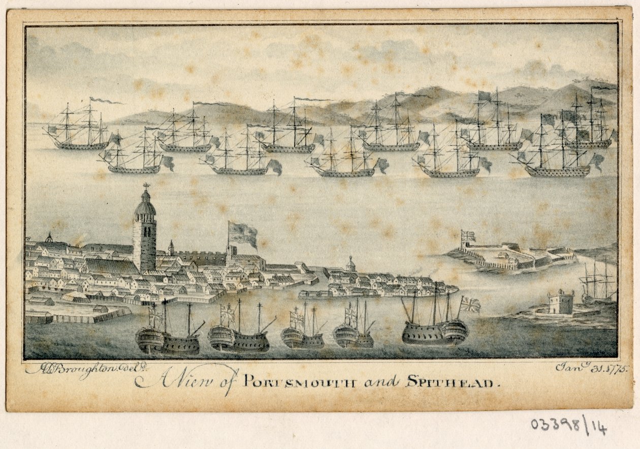 Sarja luonnoksia, näkymiä Isossa-Britanniassa, mantereella ja Amerikassa 1772-1778 (akvarelli) tekijältä British School