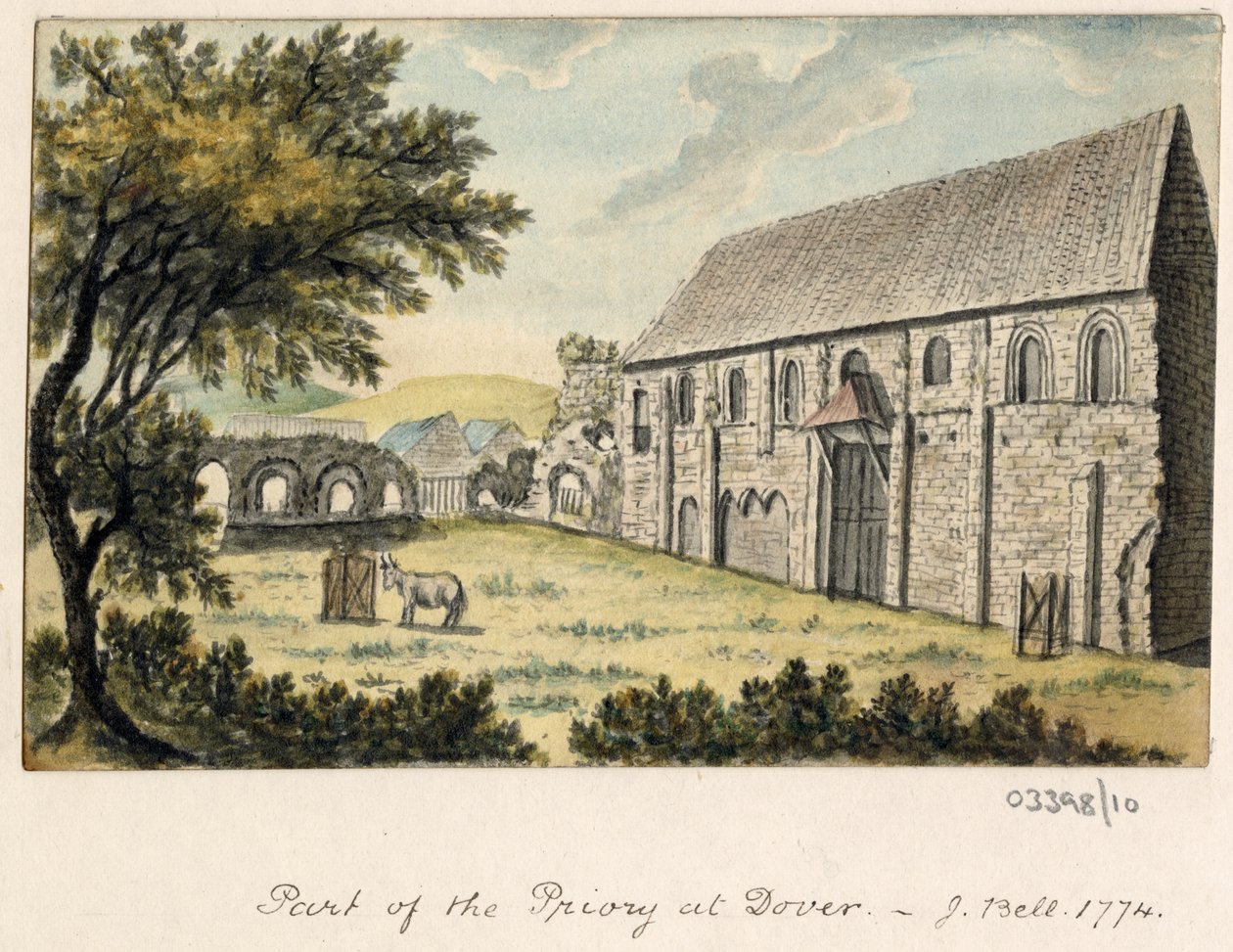Sarja luonnoksia, näkymiä Isossa-Britanniassa, mantereella ja Amerikassa 1772-1778 (akvarelli) tekijältä British School