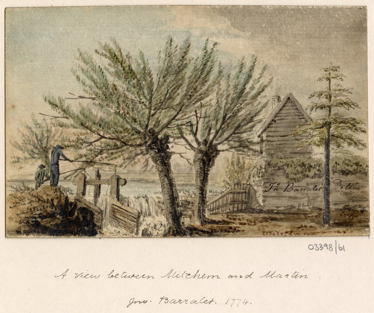 Sarja luonnoksia, näkymiä Isossa-Britanniassa, mantereella ja Amerikassa 1772-1778 (akvarelli) tekijältä British School