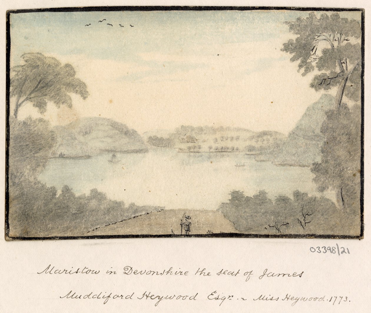 Sarja luonnoksia, näkymiä Isossa-Britanniassa, mantereella ja Amerikassa 1772-1778 (akvarelli) tekijältä British School