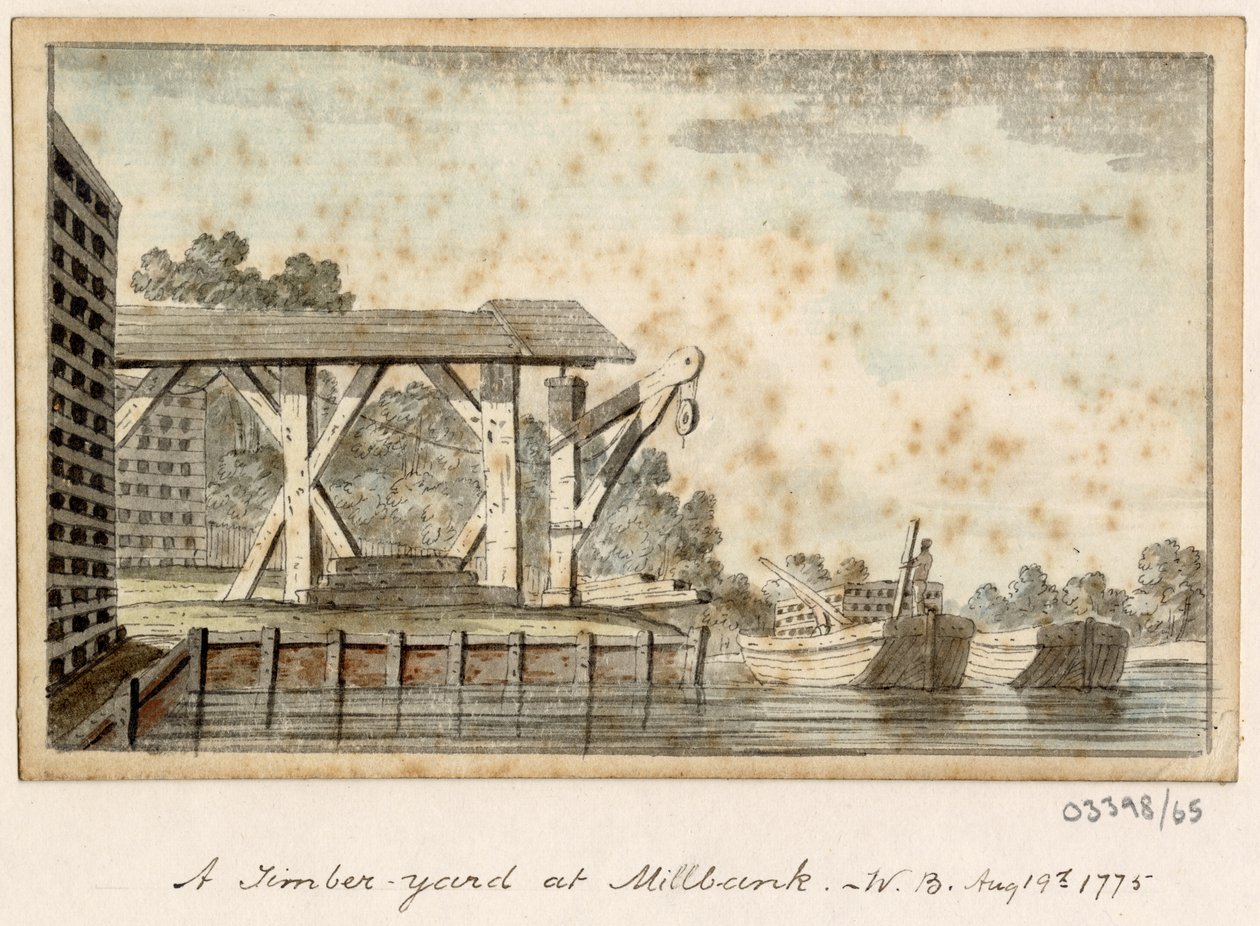 Sarja luonnoksia, näkymiä Isossa-Britanniassa, mantereella ja Amerikassa 1772-1778 (akvarelli) tekijältä British School