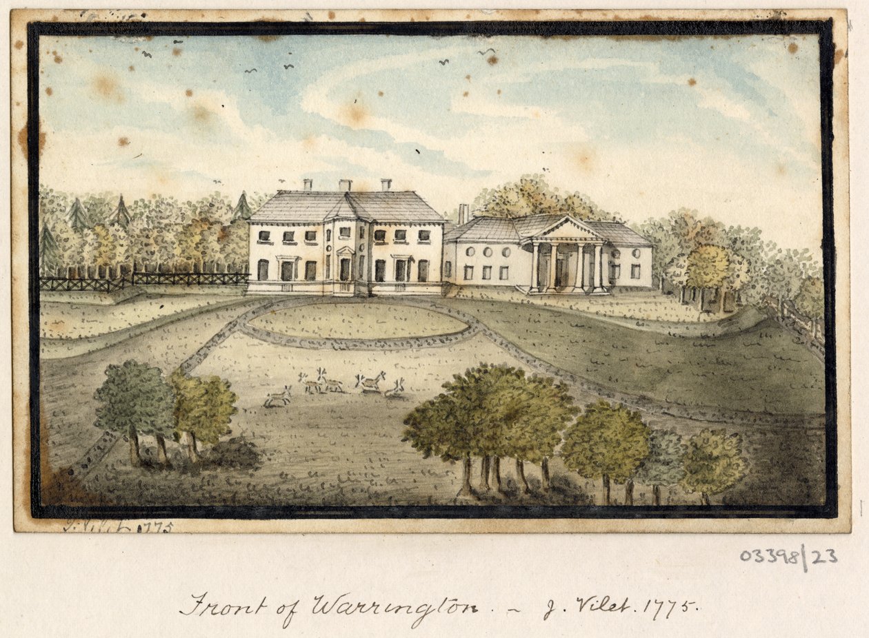 Sarja luonnoksia, näkymiä Isossa-Britanniassa, mantereella ja Amerikassa 1772-1778 (akvarelli) tekijältä British School