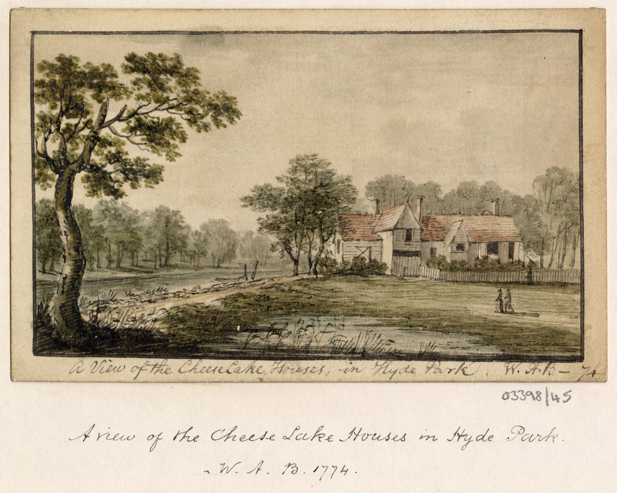 Sarja luonnoksia, näkymiä Isossa-Britanniassa, mantereella ja Amerikassa 1772-1778 (akvarelli) tekijältä British School