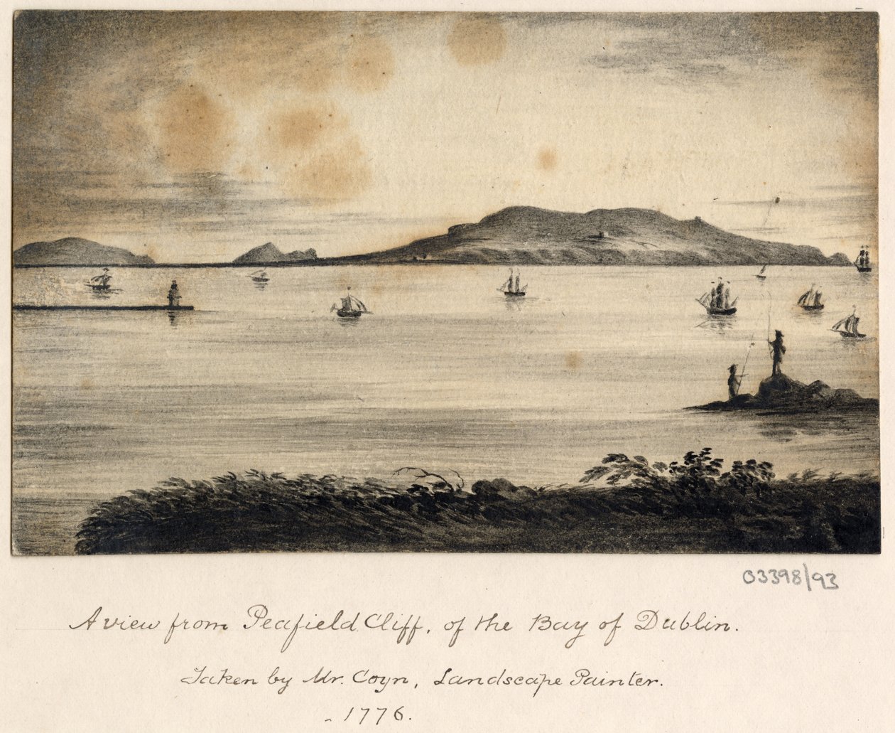 Sarja luonnoksia, näkymiä Isossa-Britanniassa, mantereella ja Amerikassa 1772-1778 (akvarelli) tekijältä British School