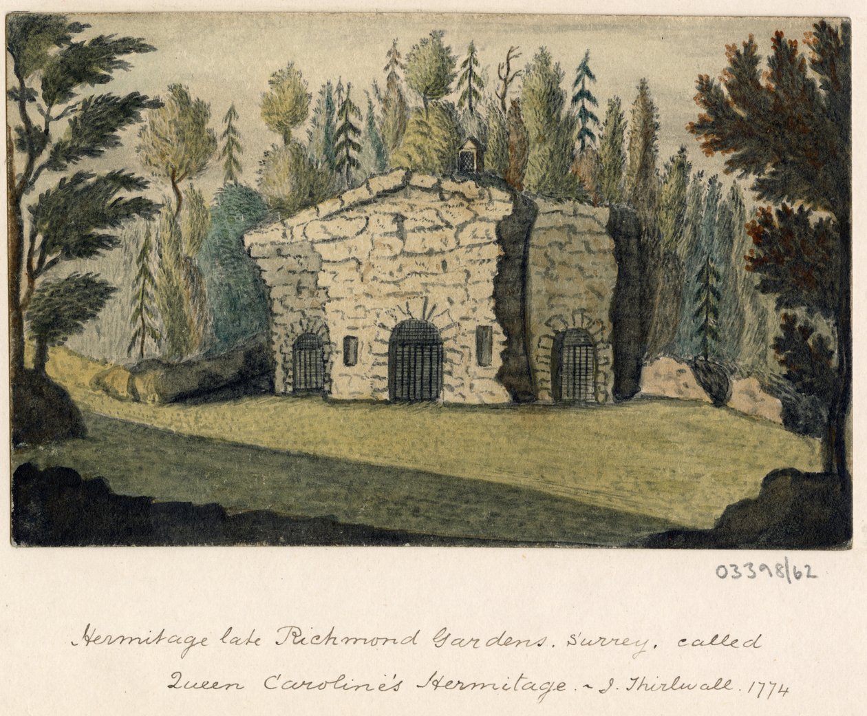 Sarja luonnoksia, näkymiä Isossa-Britanniassa, mantereella ja Amerikassa 1772-1778 (akvarelli) tekijältä British School