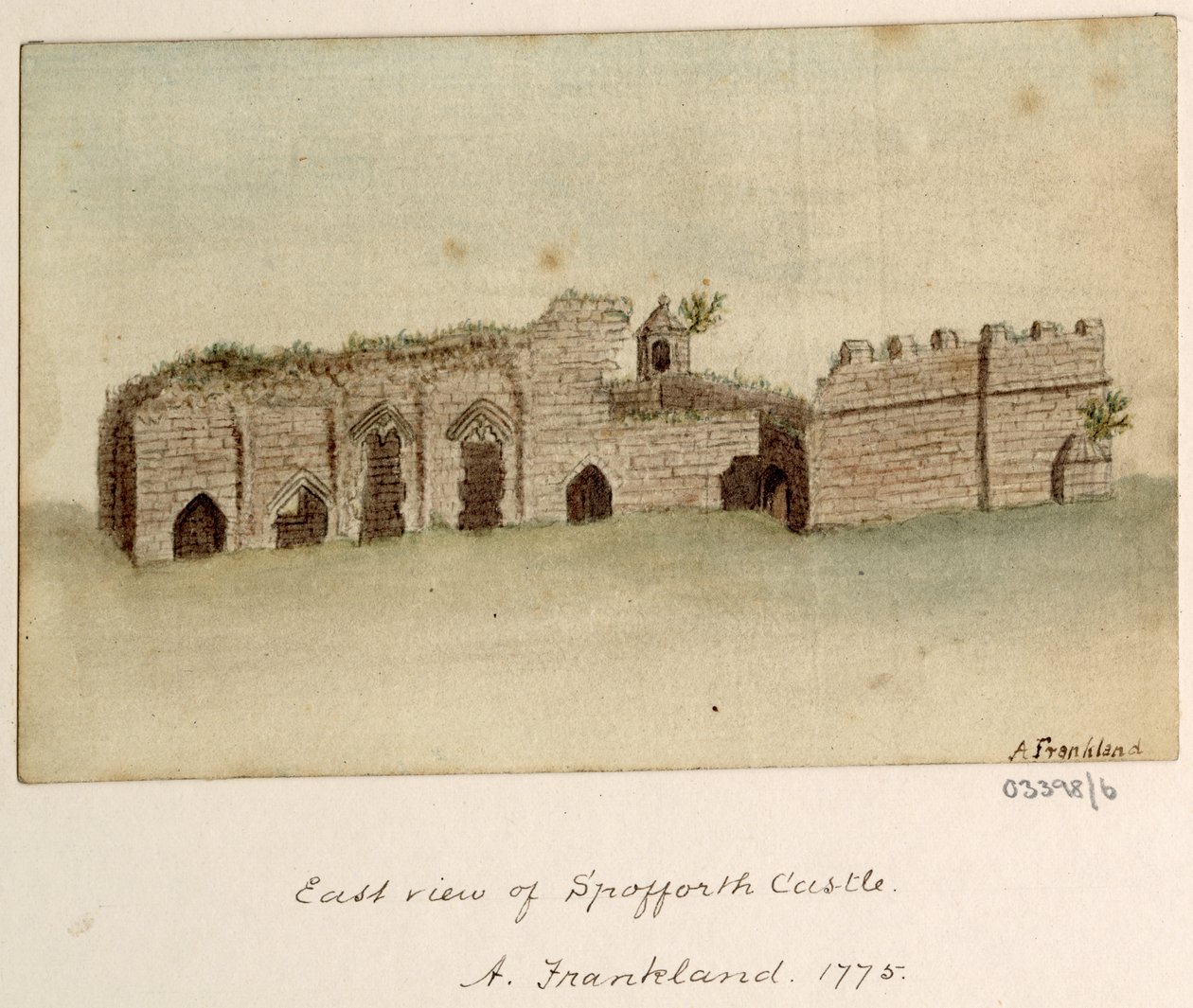 Sarja luonnoksia, näkymiä Isossa-Britanniassa, mantereella ja Amerikassa 1772-1778 (akvarelli) tekijältä British School