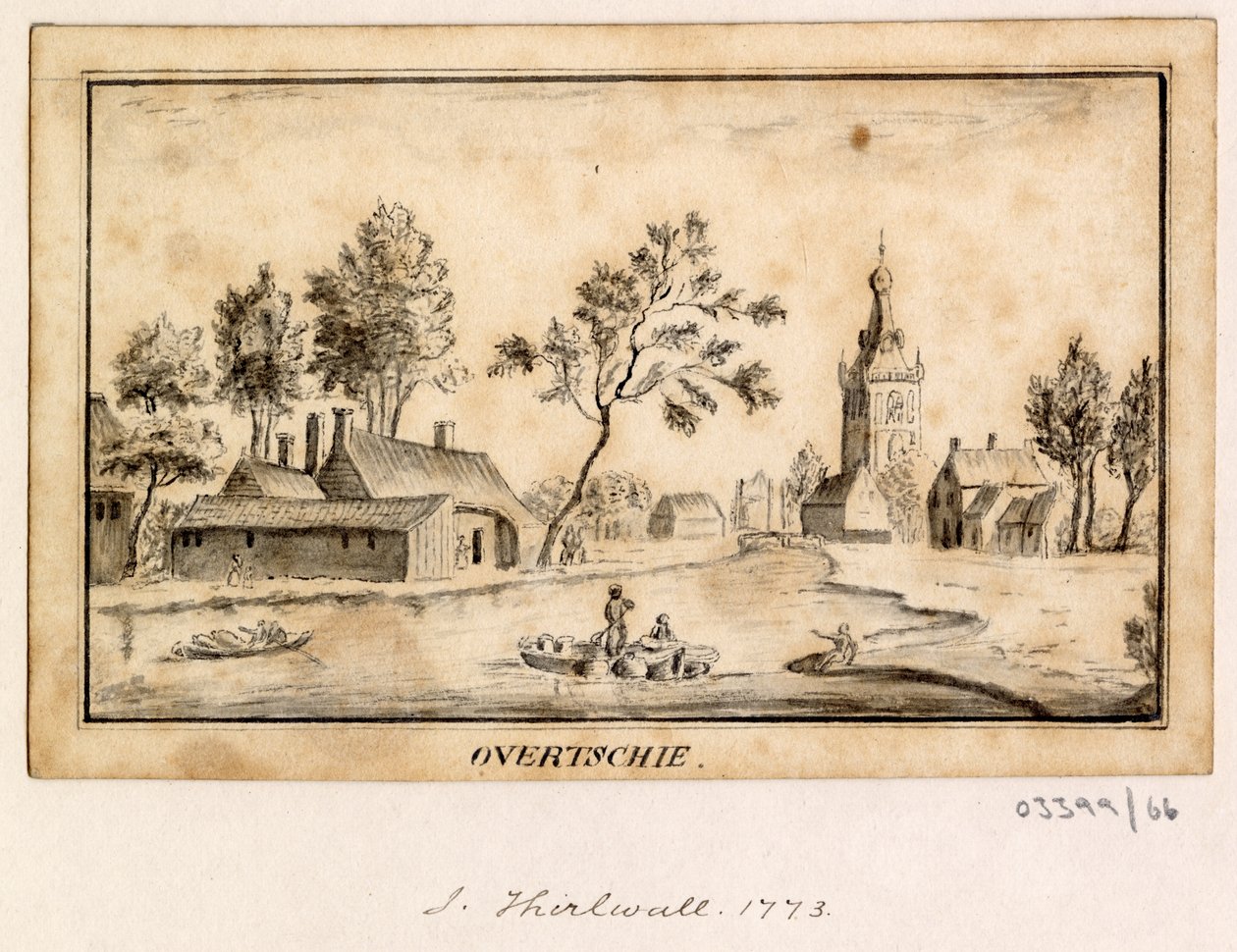Sarja luonnoksia, näkymiä Isossa-Britanniassa, mantereella ja Amerikassa 1772-1778 (piirustus) tekijältä British School