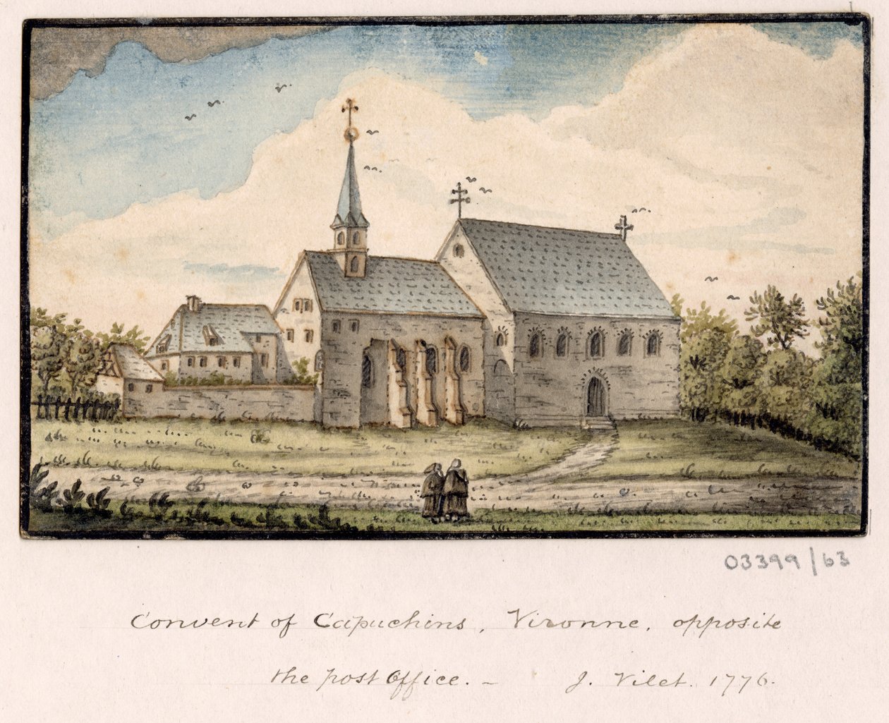 Sarja luonnoksia, näkymiä Isossa-Britanniassa, mantereella ja Amerikassa 1772-1778 (akvarelli) tekijältä British School