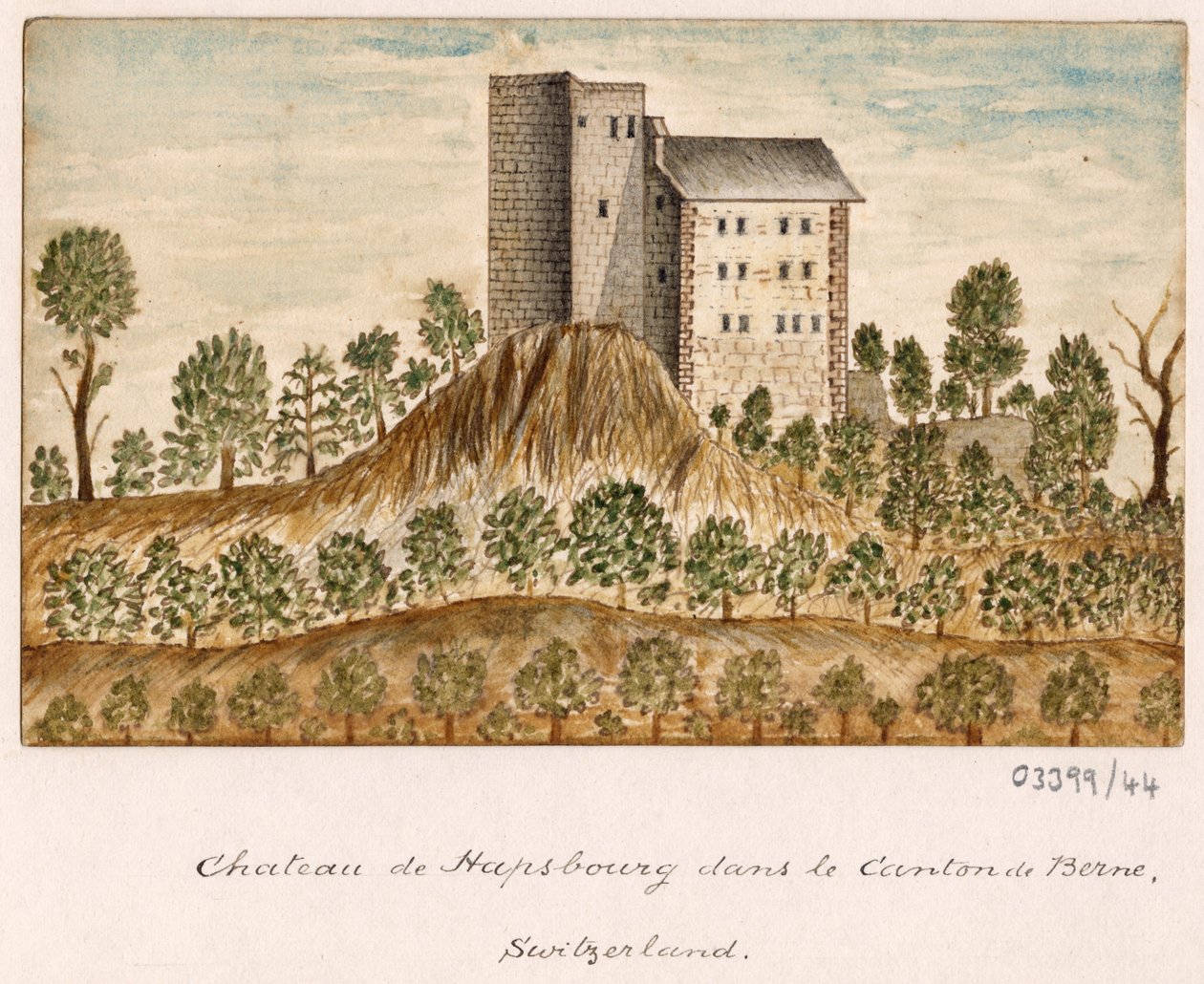 Sarja luonnoksia, näkymiä Isossa-Britanniassa, mantereella ja Amerikassa 1772-1778 (akvarelli) tekijältä British School