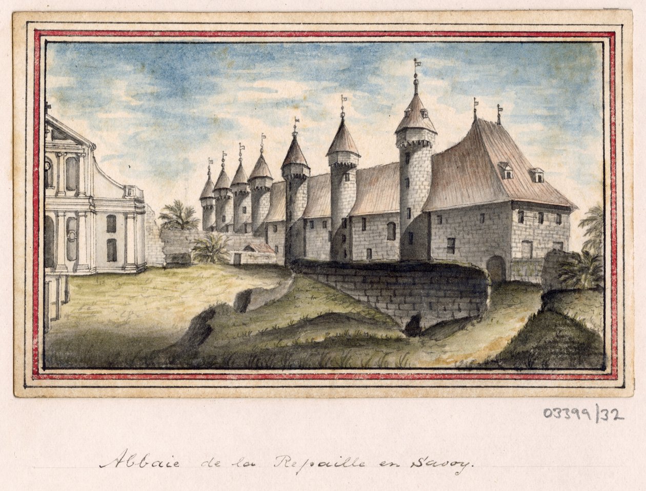 Uma série de esboços, vistas na Grã-Bretanha, no continente e na América 1772-1778 (aquarela) finlandês tekijältä British School