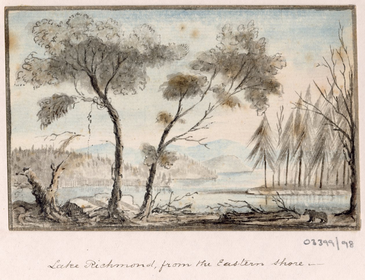 Sarja luonnoksia, näkymiä Isossa-Britanniassa, mantereella ja Amerikassa 1772-1778 (akvarelli) tekijältä British School