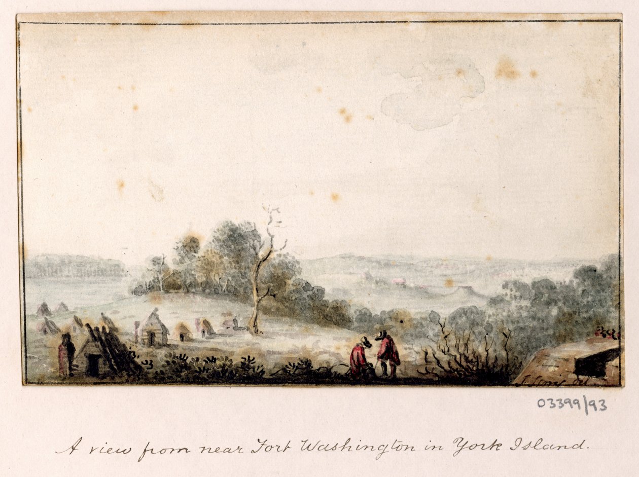 Sarja luonnoksia, näkymiä Isossa-Britanniassa, mantereella ja Amerikassa 1772-1778 (akvarelli) tekijältä British School