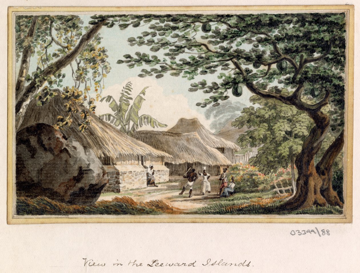 Sarja luonnoksia, näkymiä Isossa-Britanniassa, mantereella ja Amerikassa 1772-1778 (akvarelli) tekijältä British School