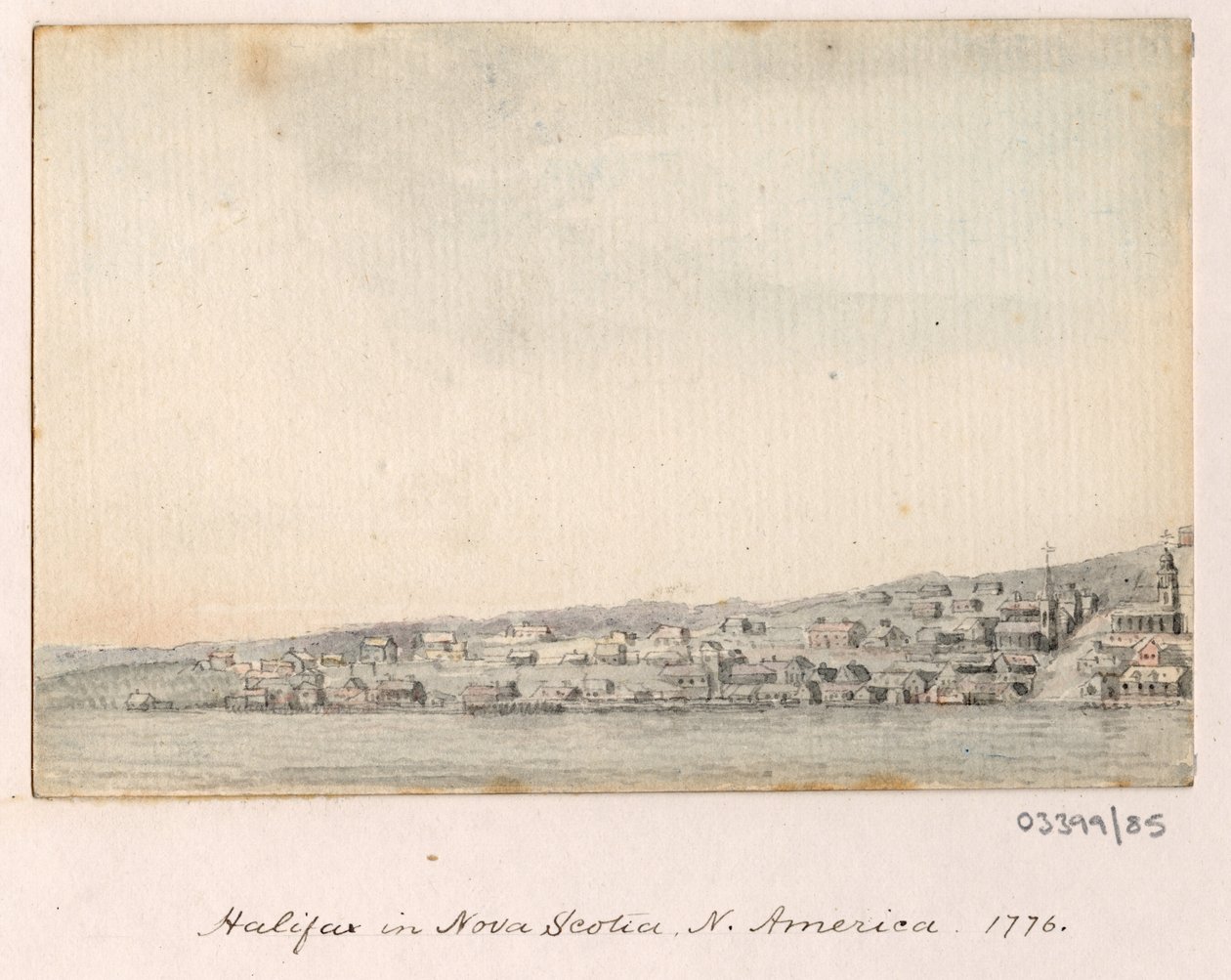 Sarja luonnoksia, näkymiä Isossa-Britanniassa, mantereella ja Amerikassa 1772-1778 (akvarelli) tekijältä British School