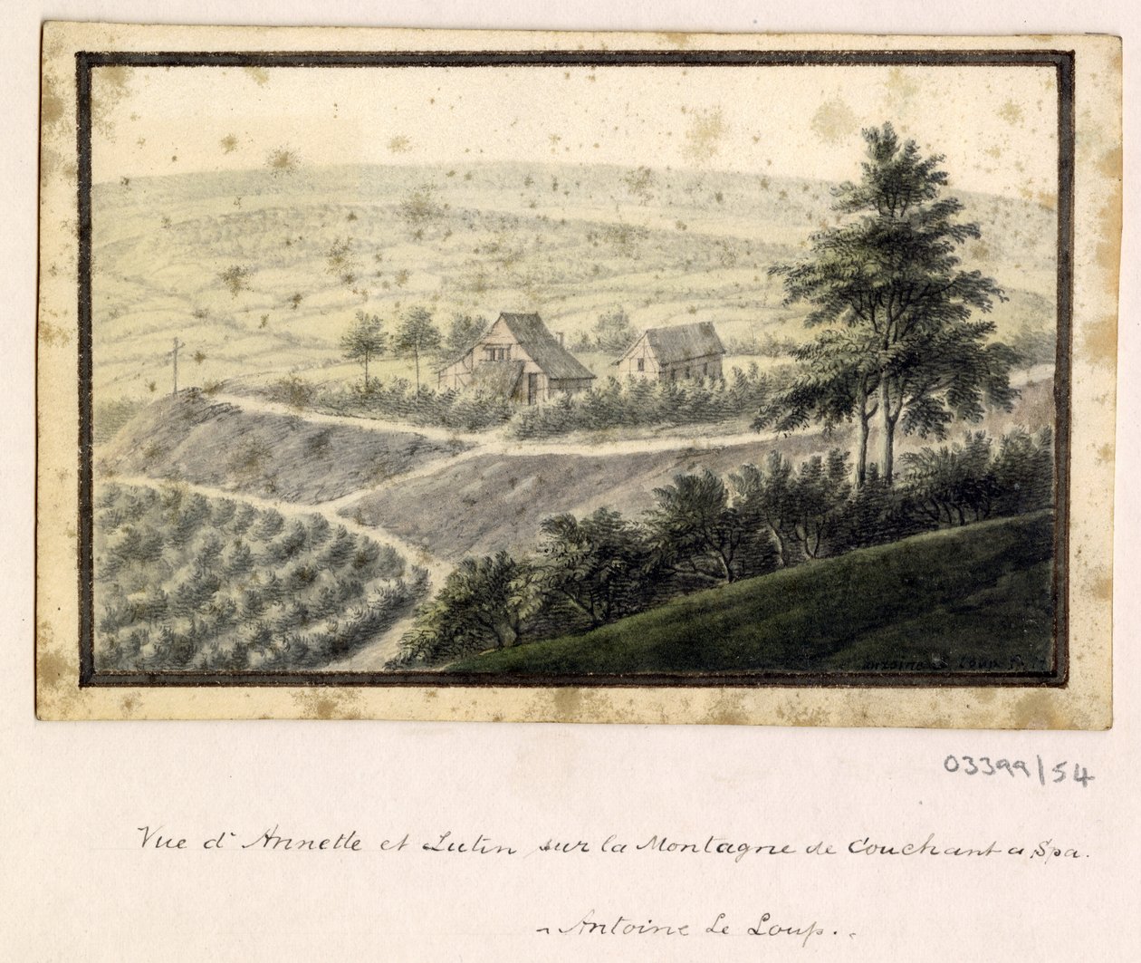 Sarja luonnoksia, näkymiä Isossa-Britanniassa, mantereella ja Amerikassa 1772-1778 (akvarelli) tekijältä British School