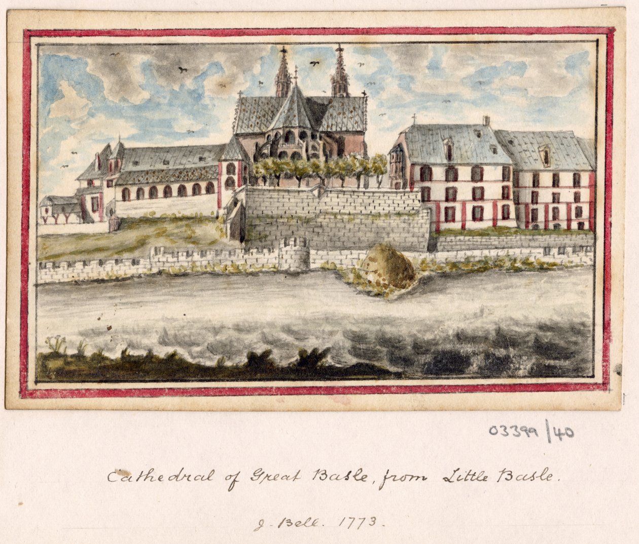 Sarja luonnoksia, näkymiä Isossa-Britanniassa, mantereella ja Amerikassa 1772-1778 (akvarelli) tekijältä British School