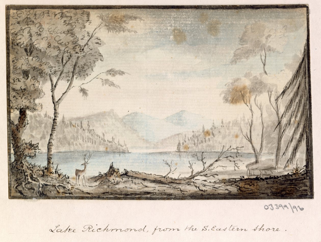 Sarja luonnoksia, näkymiä Isossa-Britanniassa, mantereella ja Amerikassa 1772-1778 (akvarelli) tekijältä British School