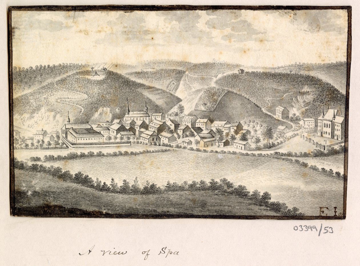 Sarja luonnoksia, näkymiä Isossa-Britanniassa, mantereella ja Amerikassa 1772-1778 (akvarelli) tekijältä British School