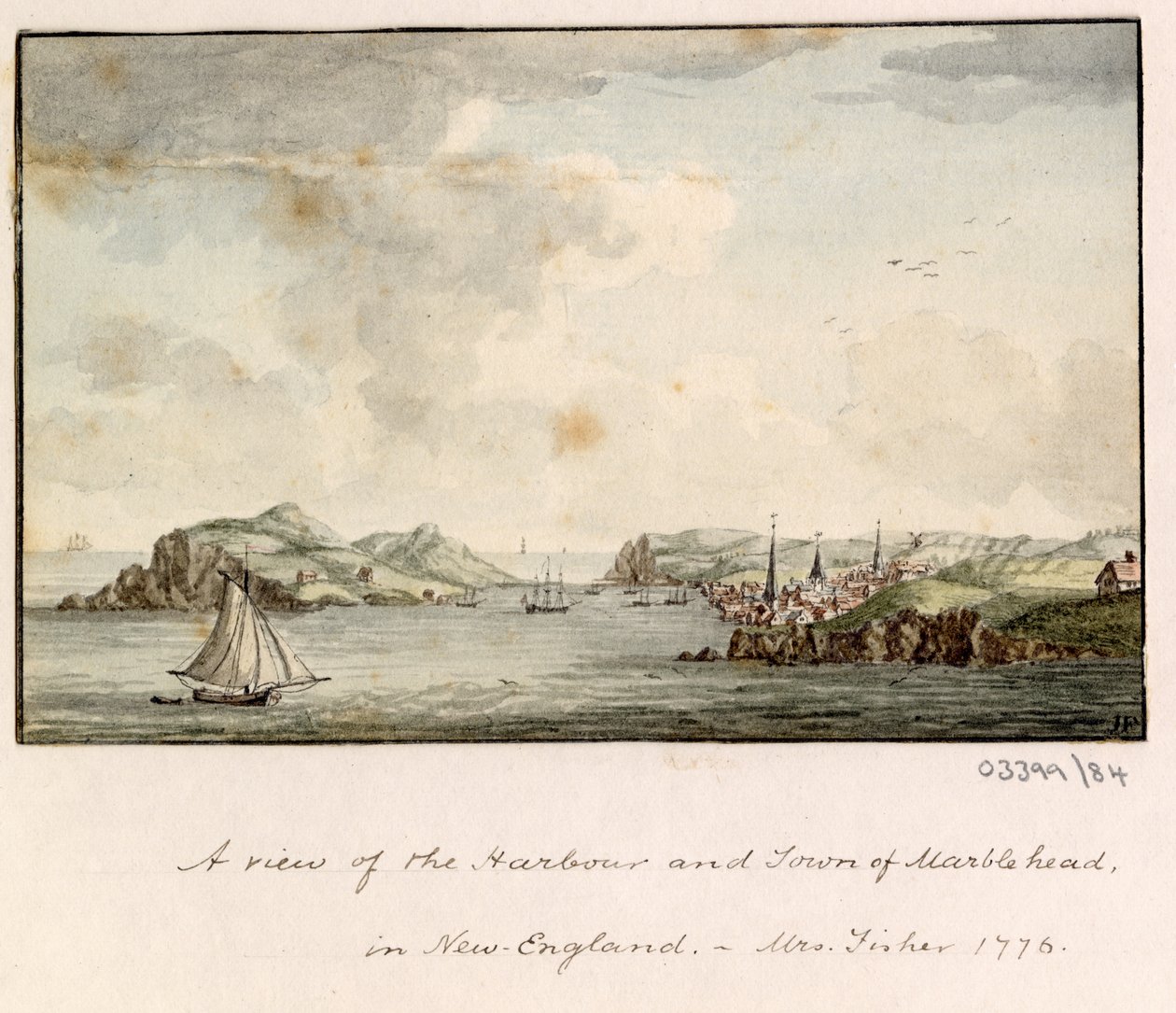 Sarja luonnoksia, näkymiä Isossa-Britanniassa, mantereella ja Amerikassa 1772-1778 (akvarelli) tekijältä British School