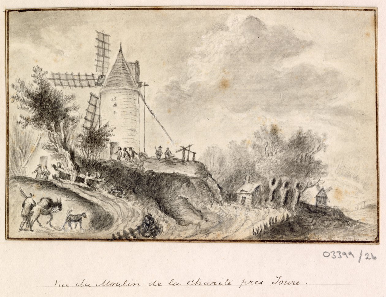 Sarja luonnoksia, näkymiä Isossa-Britanniassa, mantereella ja Amerikassa 1772-1778 (piirustus) tekijältä British School