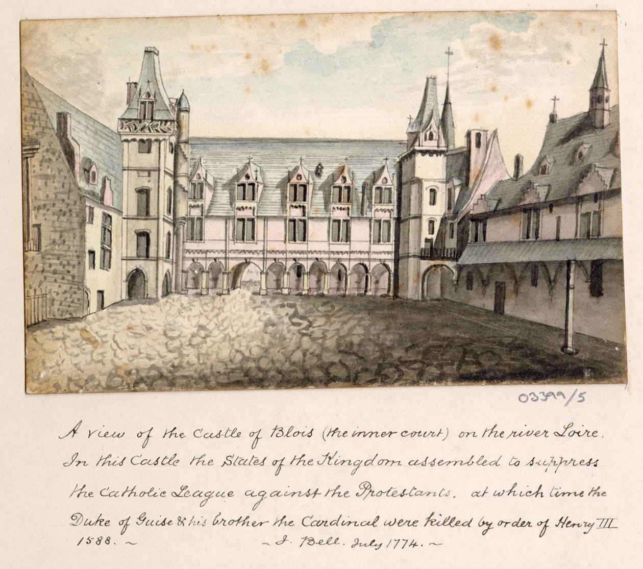 Sarja luonnoksia, näkymiä Isossa-Britanniassa, mantereella ja Amerikassa 1772-1778 (akvarelli) tekijältä British School
