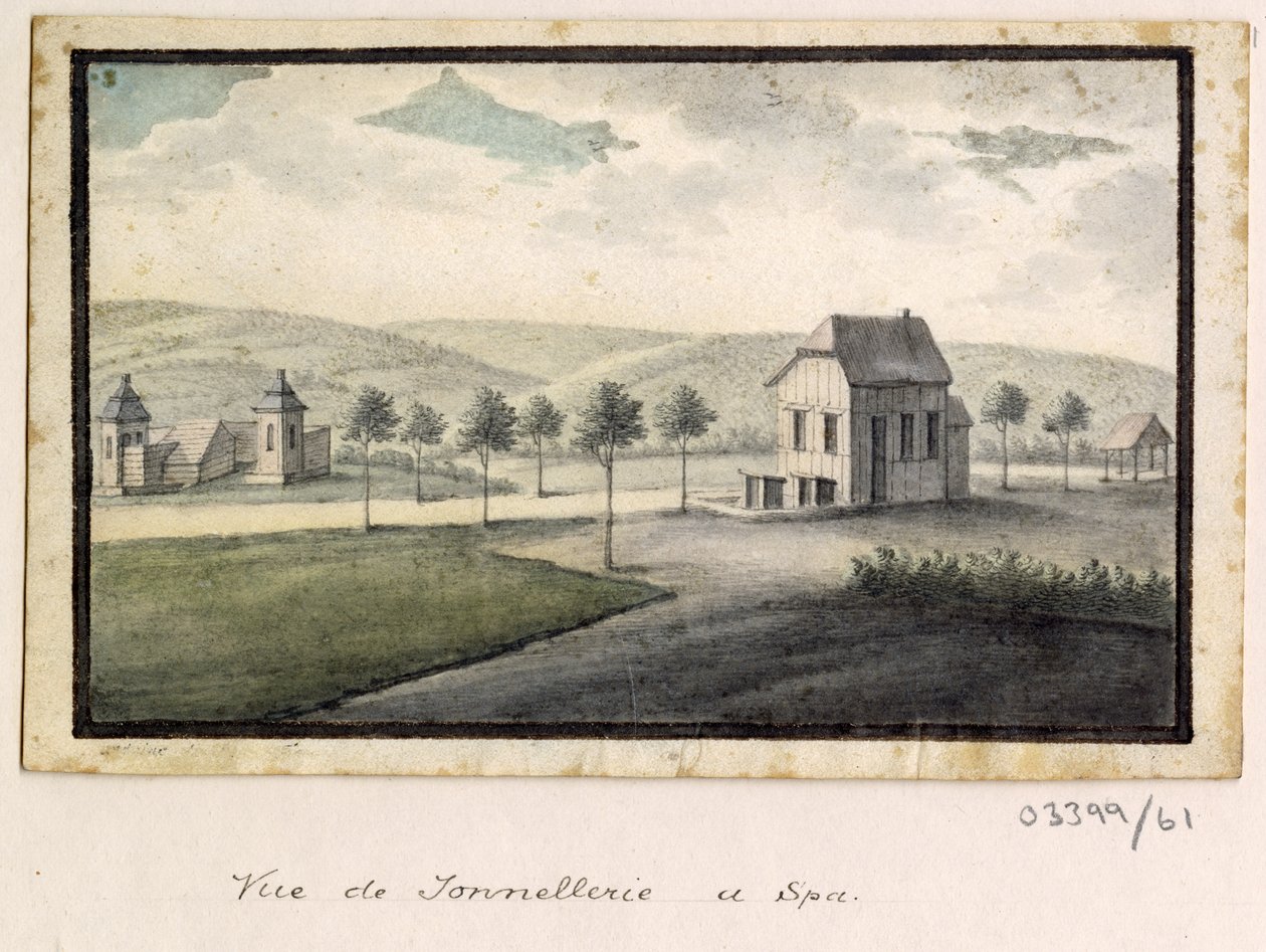 Sarja luonnoksia, näkymiä Isossa-Britanniassa, mantereella ja Amerikassa 1772-1778 (akvarelli) tekijältä British School