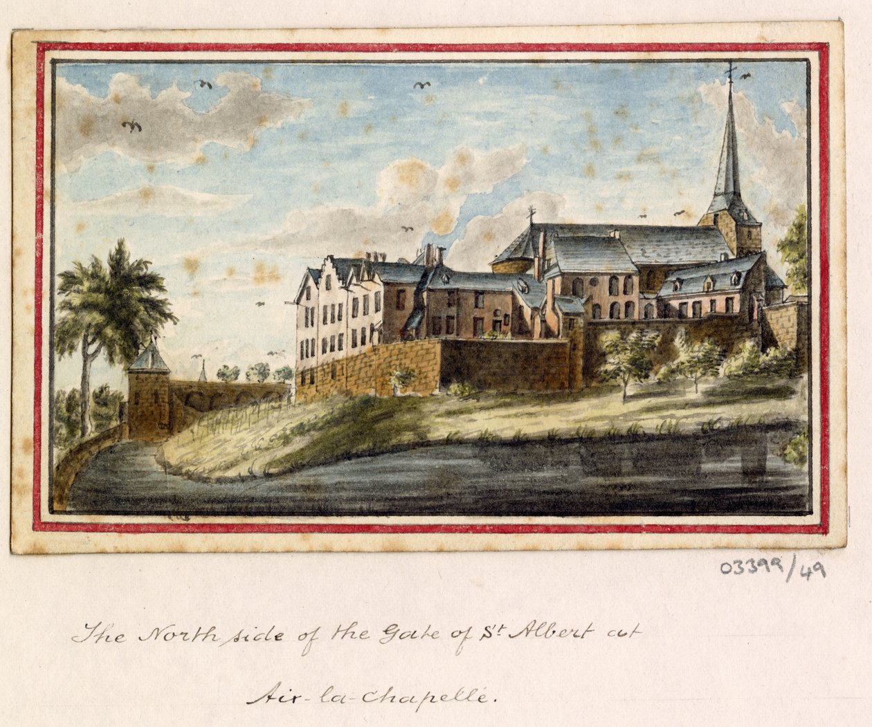 Sarja luonnoksia, näkymiä Isossa-Britanniassa, mantereella ja Amerikassa 1772-1778 (akvarelli) tekijältä British School