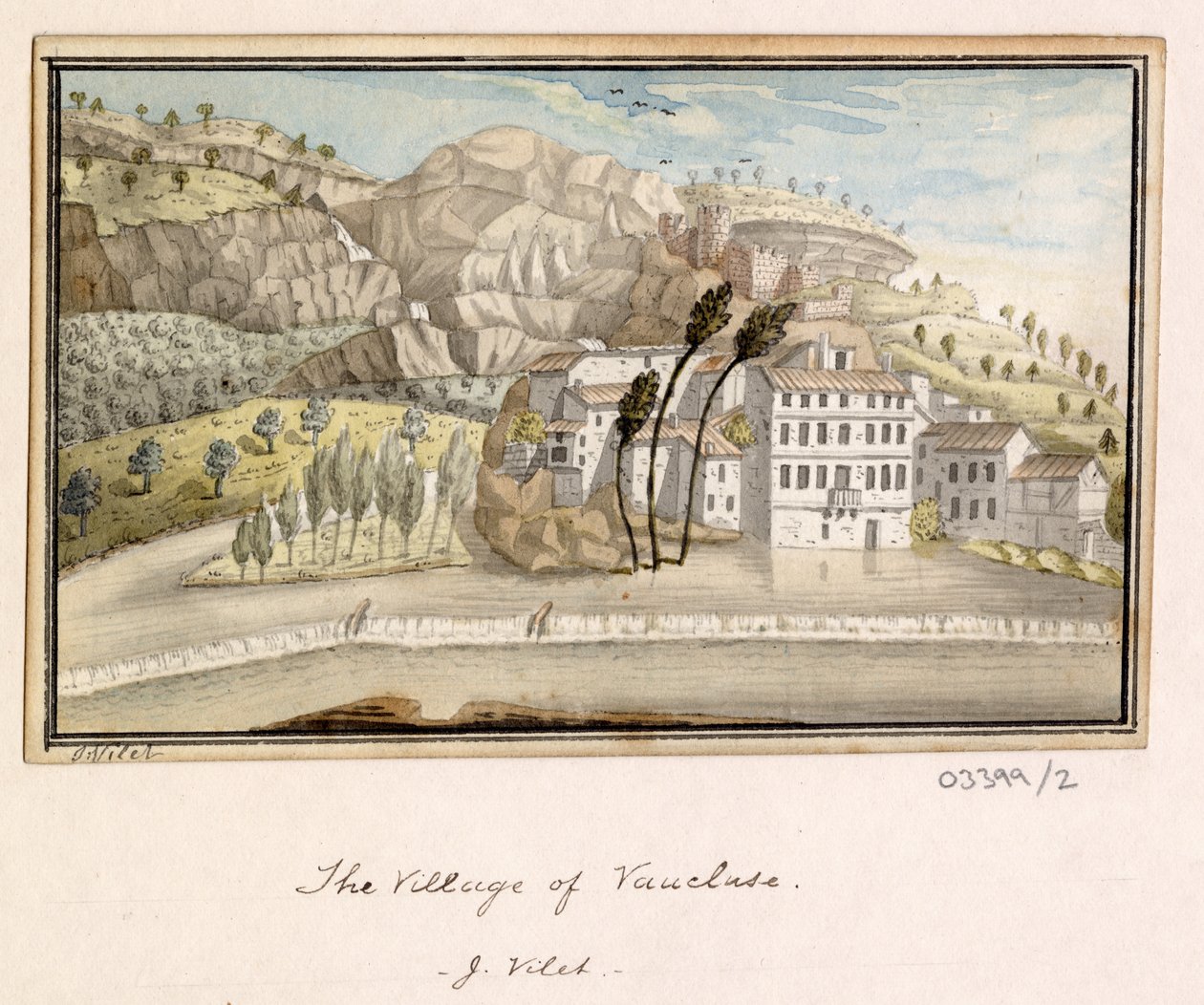 Sarja luonnoksia, näkymiä Isossa-Britanniassa, mantereella ja Amerikassa 1772-1778 (akvarelli) tekijältä British School