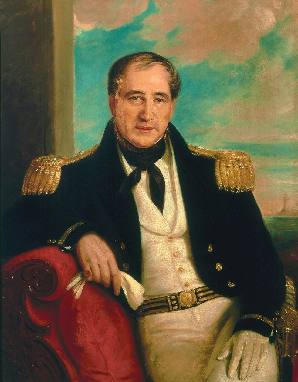 Kapteeni John Croft Hawkins (1798-1851) tekijältä British School