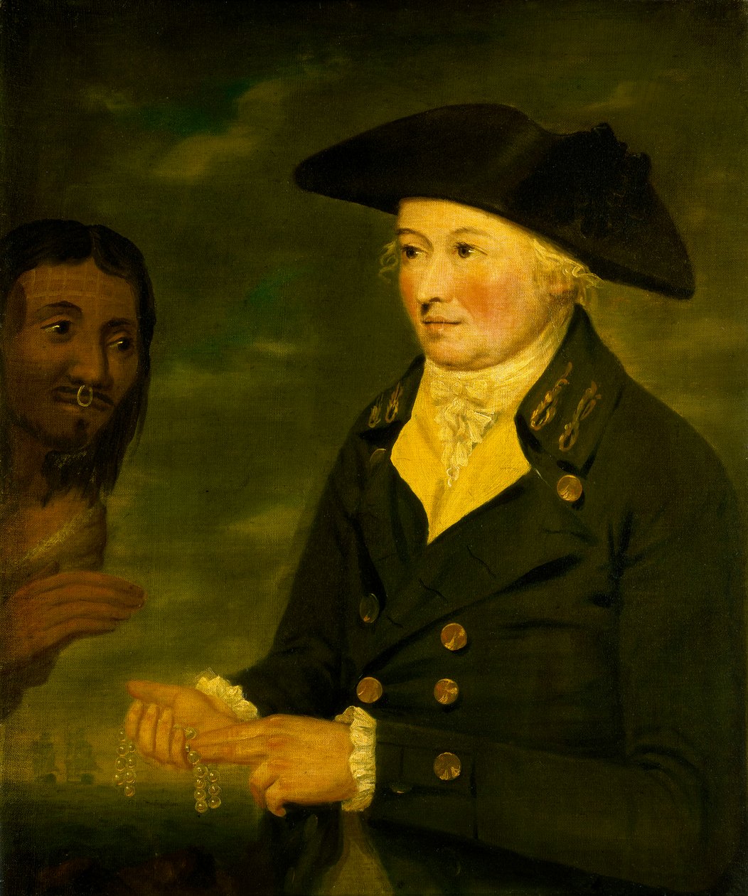 Kapteeni Nathaniel Portlock (1747-1817), noin 1788 (öljy kankaalle). tekijältä British School