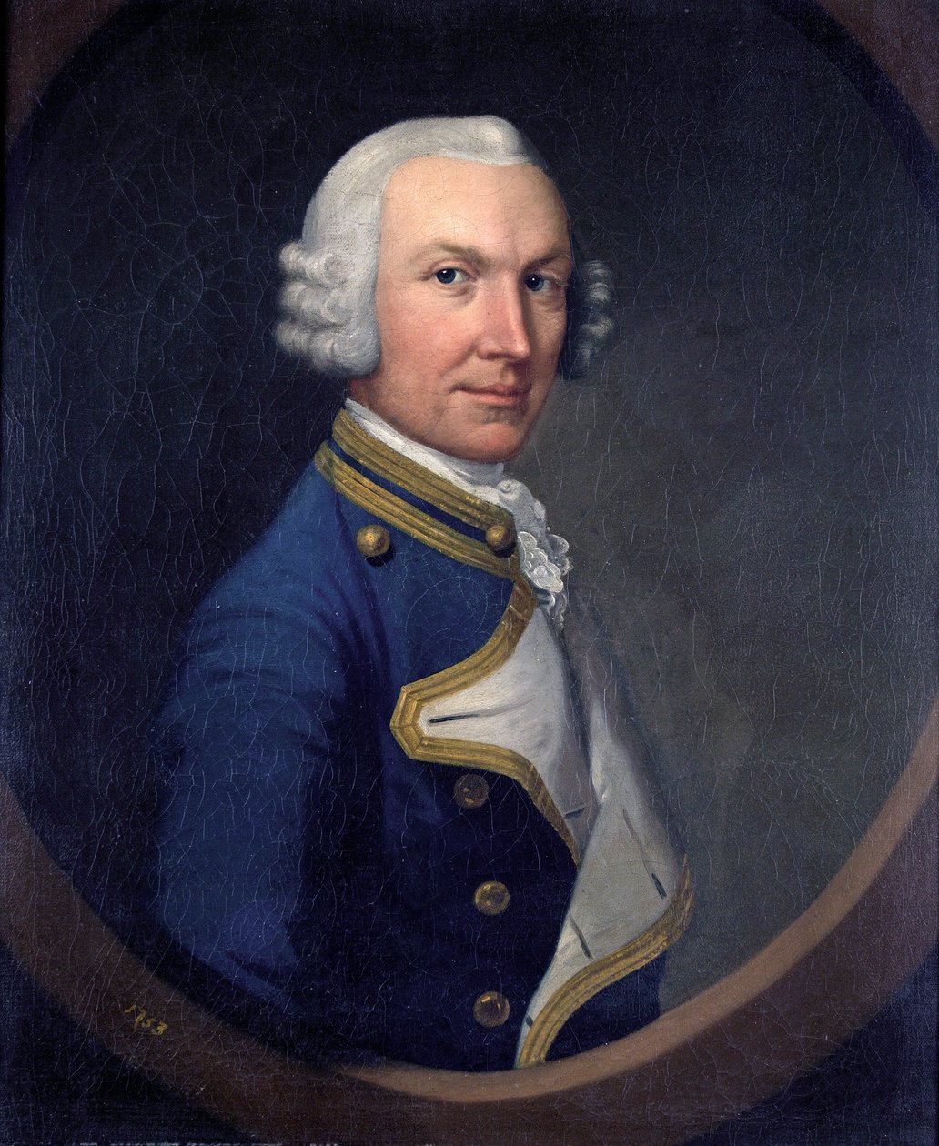 Kapteeni William Holburne, 1753 tekijältä British School