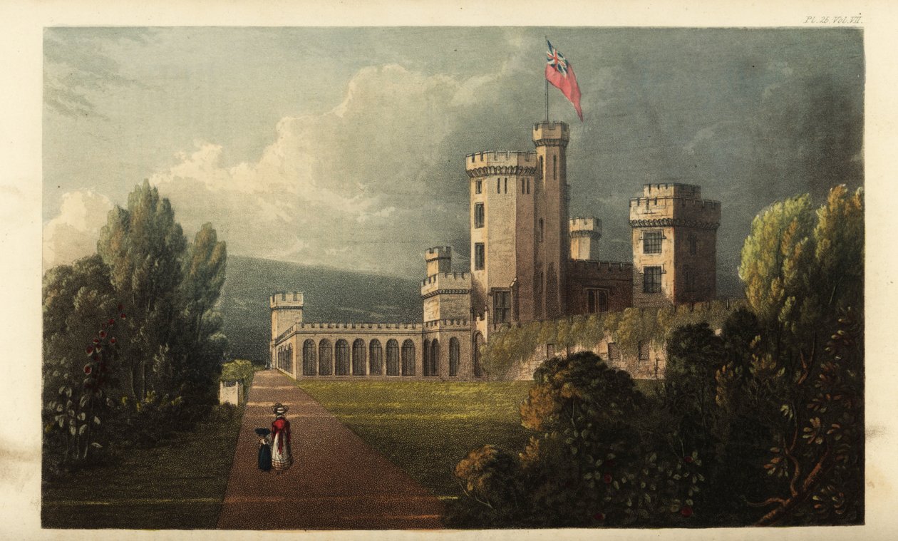 East Cowes Castle, Isle of Wight, arkkitehti John Na:n kotipaikka tekijältä British School