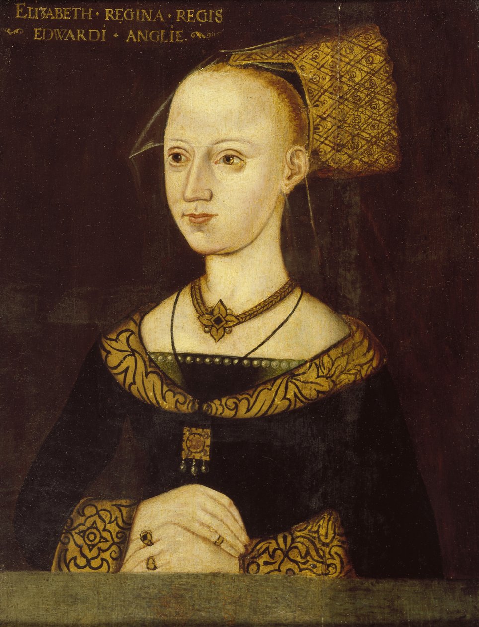 Elizabeth Woodville, Edward IV:n kuningatar, n. 1500 tekijältä British School