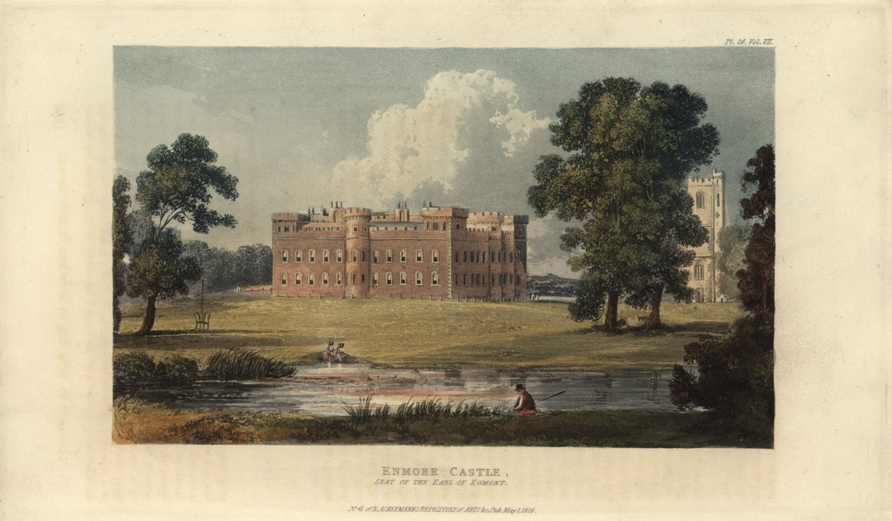 Enmoren linna, Somerset, Egmontin jaarlin kotipaikka. tekijältä British School