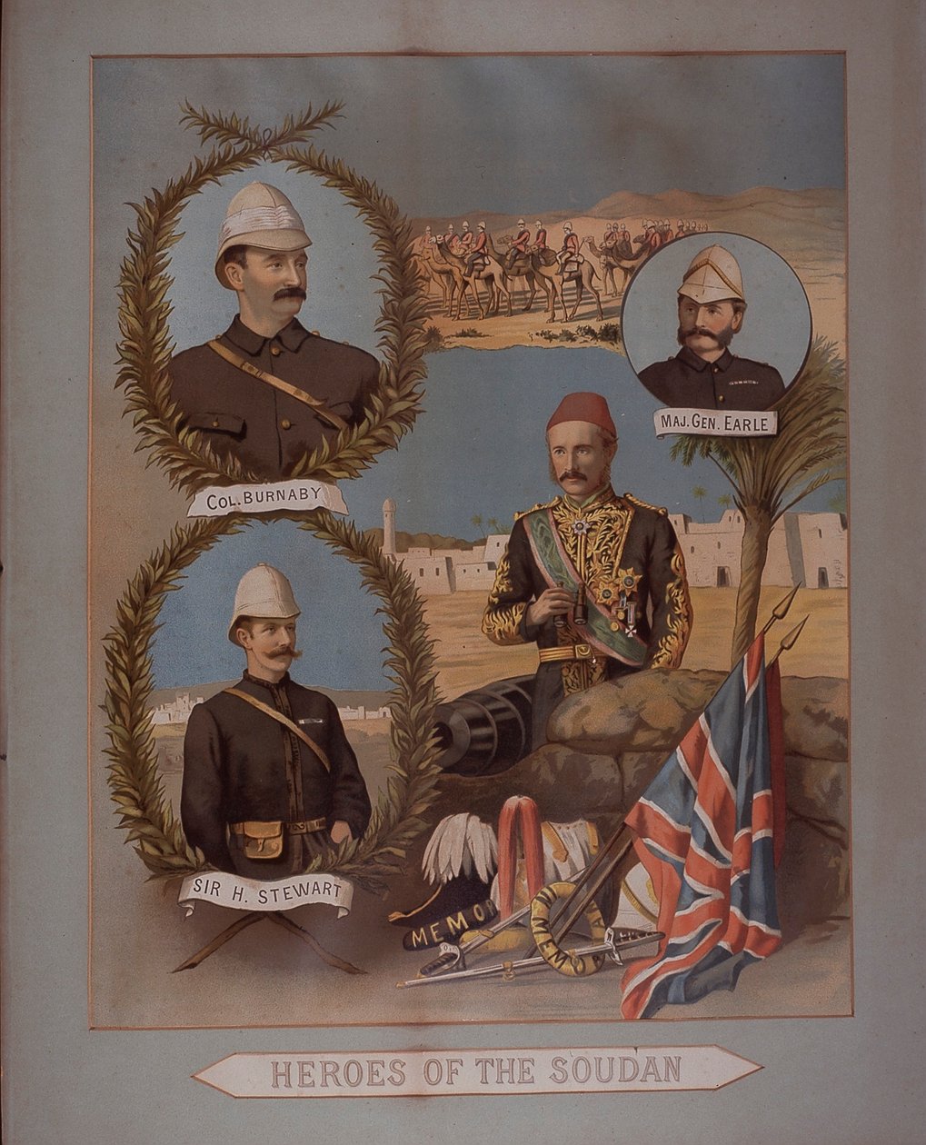 Heroes of the Soudan 1885 (chromolitho) tekijältä British School