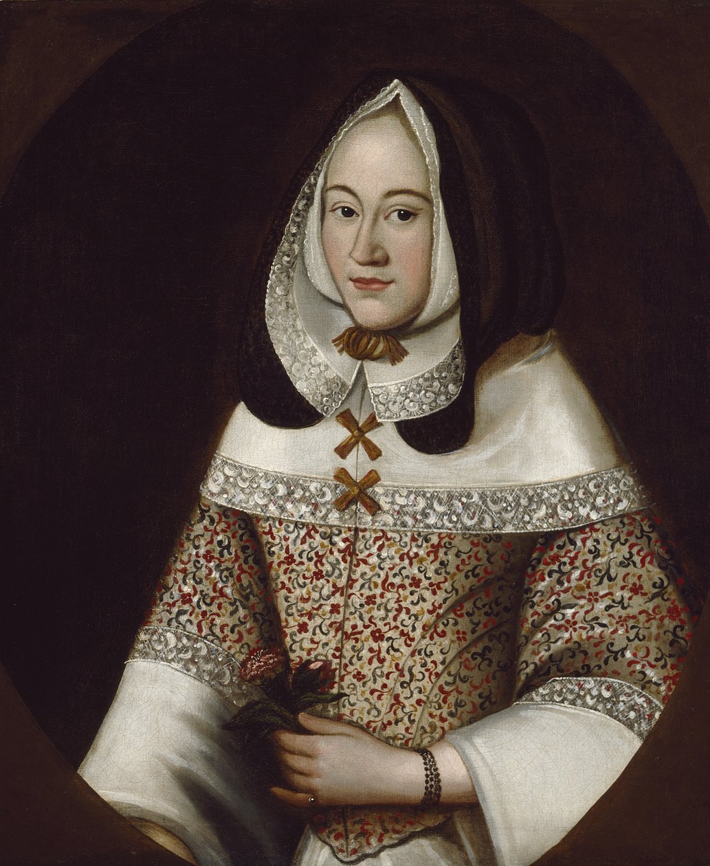 Jane, John Tradescant nuoremman ensimmäinen vaimo, n. 1630 tekijältä British School