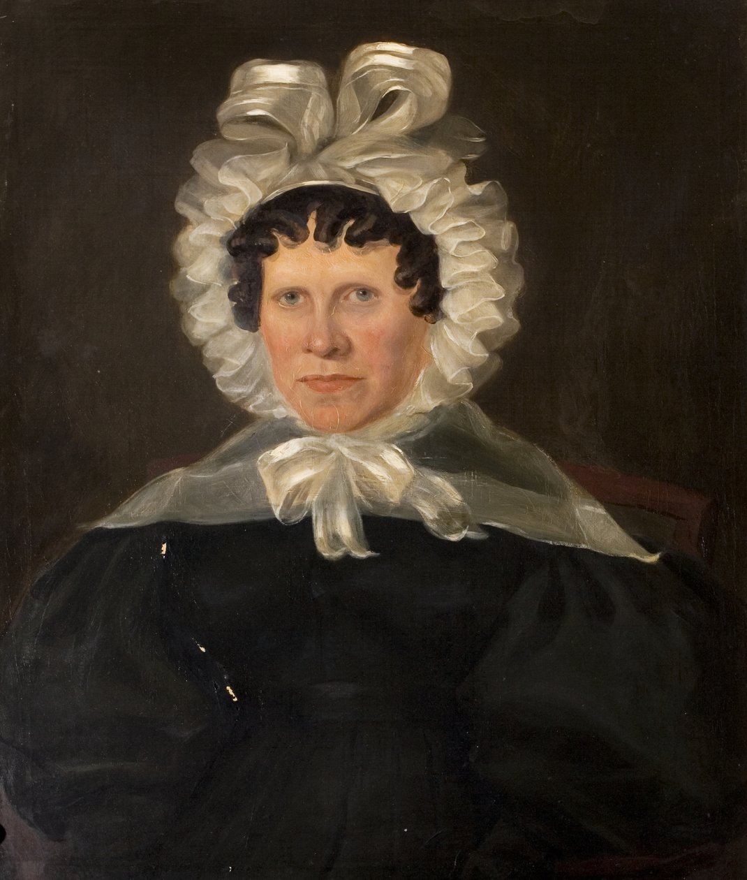 Rouva Rebekah Franklin, pastori Francis Franklinin vaimo, 1840-luvun loppu (öljy kankaalle) tekijältä British School