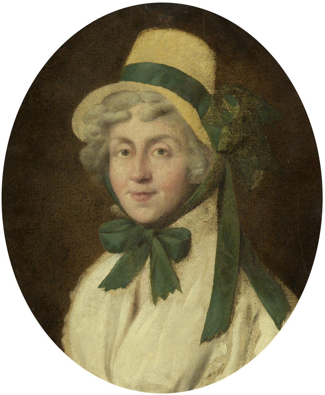 Hannah Moren muotokuva, n. 1800 (öljy kartongille) tekijältä British School