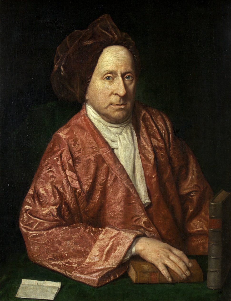 James Burghin muotokuva, n. 1755 (öljy kankaalle) tekijältä British School