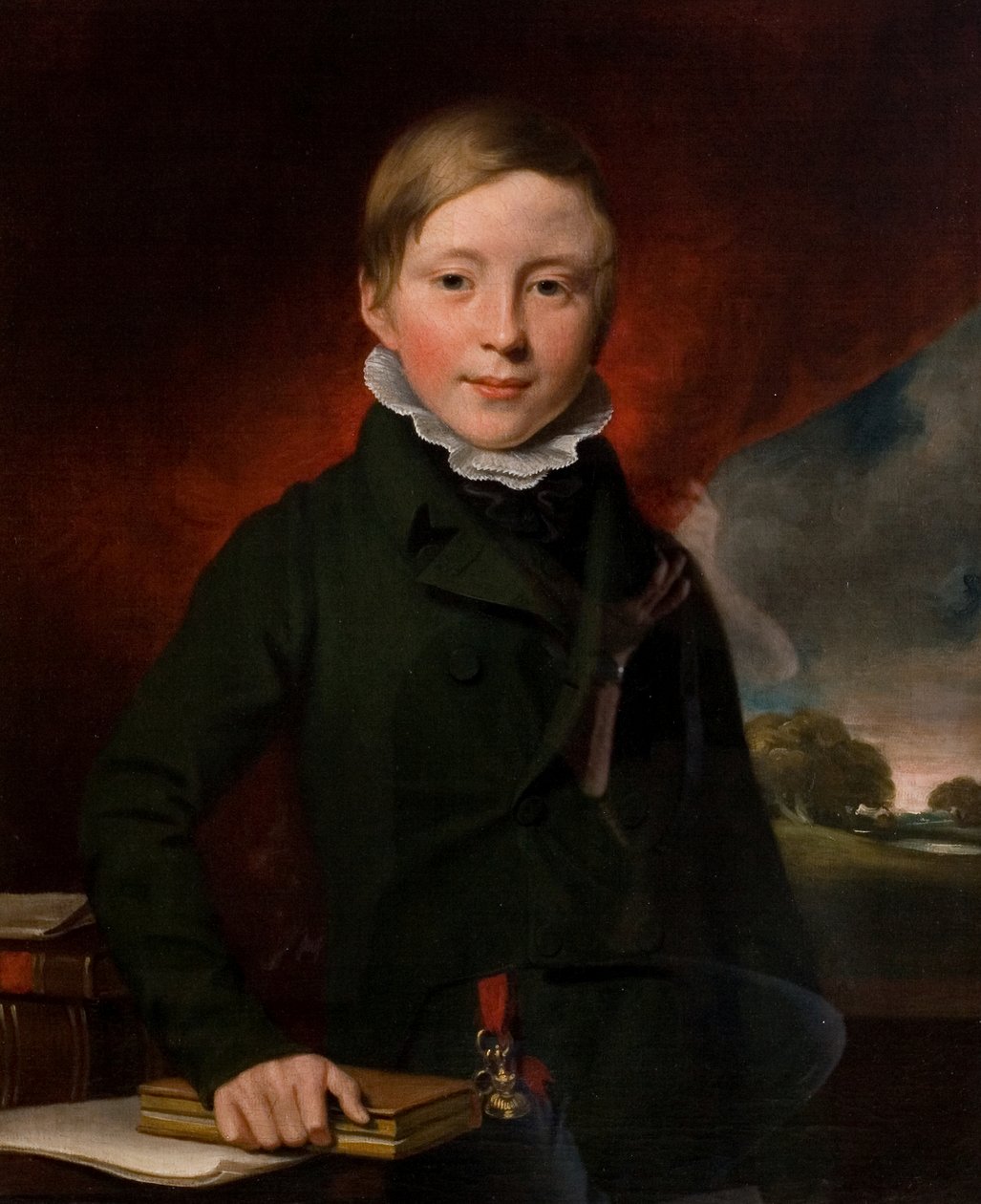 Tuntemattoman pojan muotokuva (sanotaan Oliver Minsteriksi), n. 1825 (öljy kankaalle) tekijältä British School