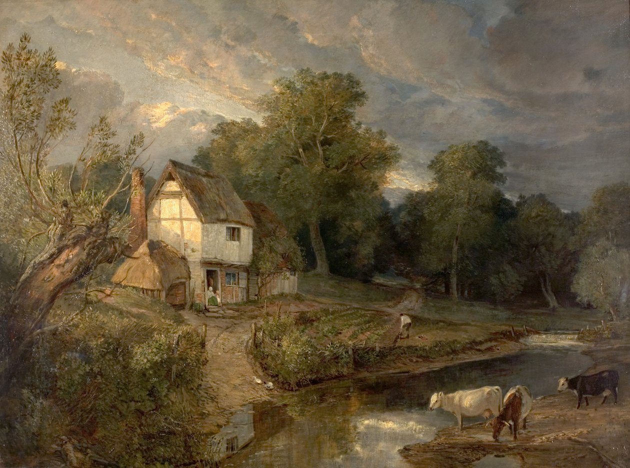 Ringland Hills, Costessy, Norwich (öljy kankaalle) tekijältä British School